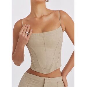 Mistress Rocks Stone Curved Corset Top. Size Small. New with tags!